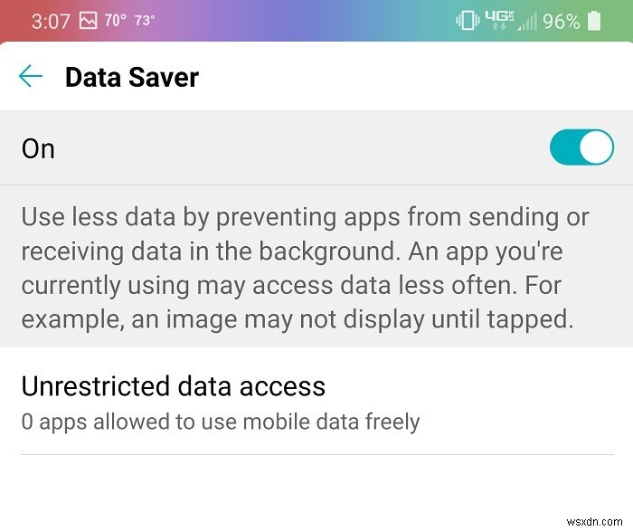 Androidでデータセーバーを使用する方法 