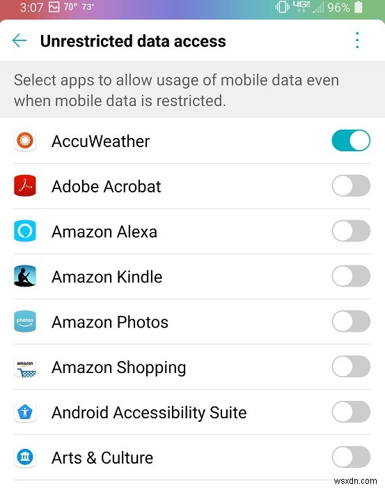 Androidでデータセーバーを使用する方法 
