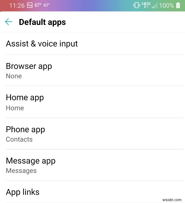 Android10でデフォルトのアプリを設定する方法 