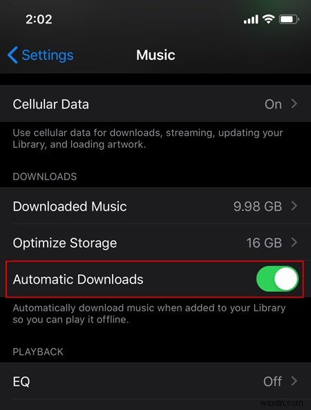 iOSデバイスにAppleMusicの曲を自動的にダウンロードする方法 