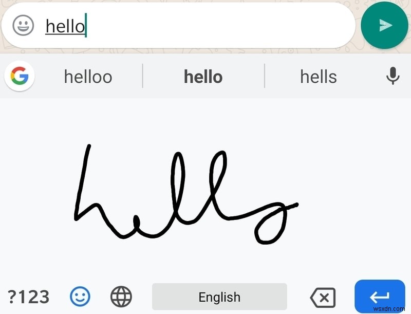 AndroidでGboardを使用して手書きをテキストに翻訳する方法 