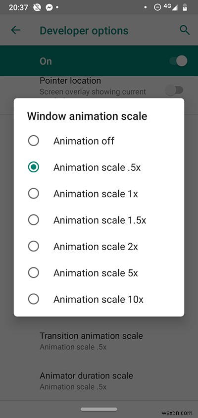 隠されたAndroid開発者向けオプションでできること 