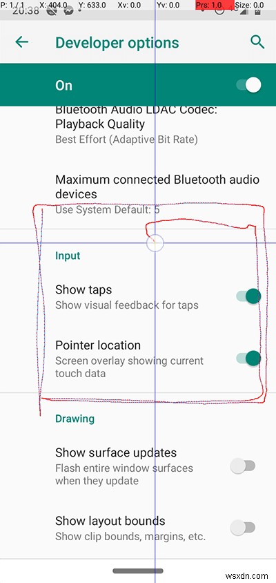 隠されたAndroid開発者向けオプションでできること 