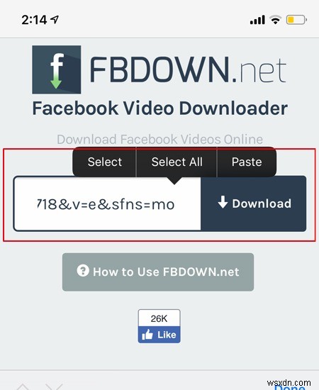 FacebookのビデオをiPhoneにダウンロードする方法 