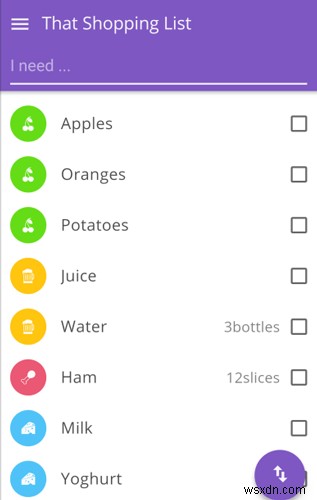 Android用の最高の食料品ショッピングリストアプリの4 
