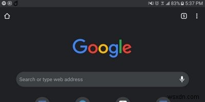 ChromeforAndroidでダークモードを有効にする方法 