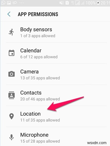 Androidで現在地にアクセスできるアプリを見つける方法 
