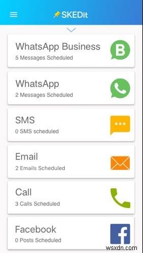 Android用の最高のWhatsApp、Eメール、SMSスケジューリングアプリの4つ 