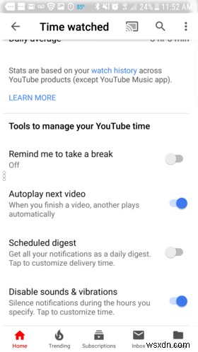 YouTubeのデジタルウェルビーイングツールを使用してスクリーンタイムを監視する方法 