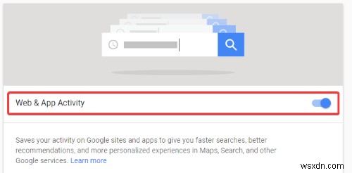GoogleがAndroidでアプリアクティビティを記録しないようにする方法 