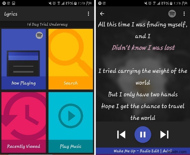 Android用の最高の歌詞アプリの5 