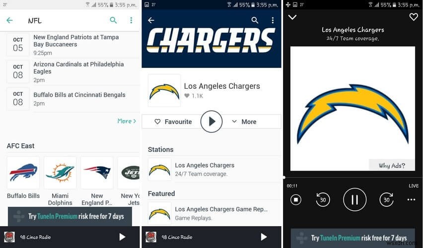 NFLファンのための最高のAndroidアプリの5 