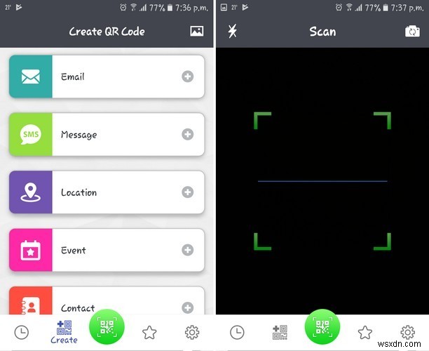 Android用のトップ5QRスキャナーアプリ 