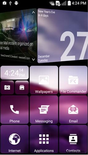 AndroidフォンをWindowsPhoneのように見せるための方法 