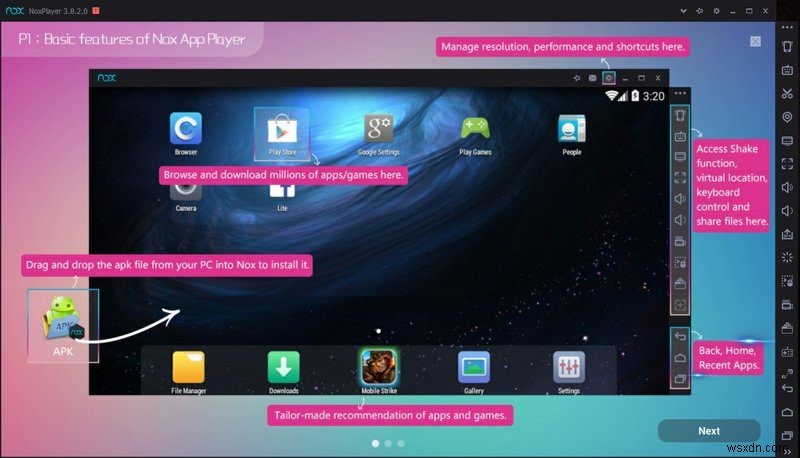 Nox App Player：PCおよびMac用の美しいAndroidエミュレーター 
