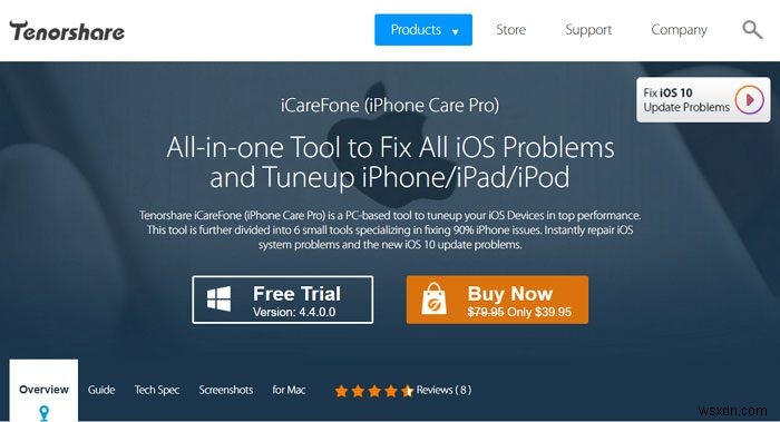 iCareFoneを使用してWindows10でiPhoneをバックアップおよび管理する 