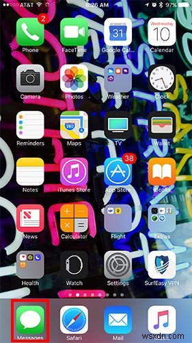 iOS10でiMessageアプリを使用する方法 