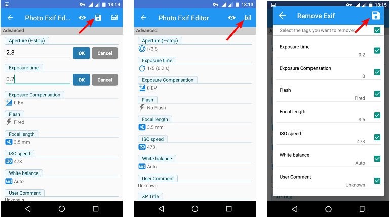 Androidの写真からEXIFメタデータを削除する方法 