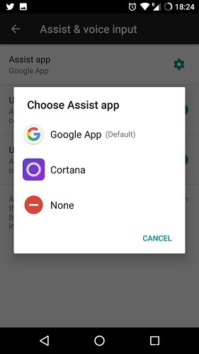 AndroidでGoogleNowの代わりにCortanaを使用する方法 