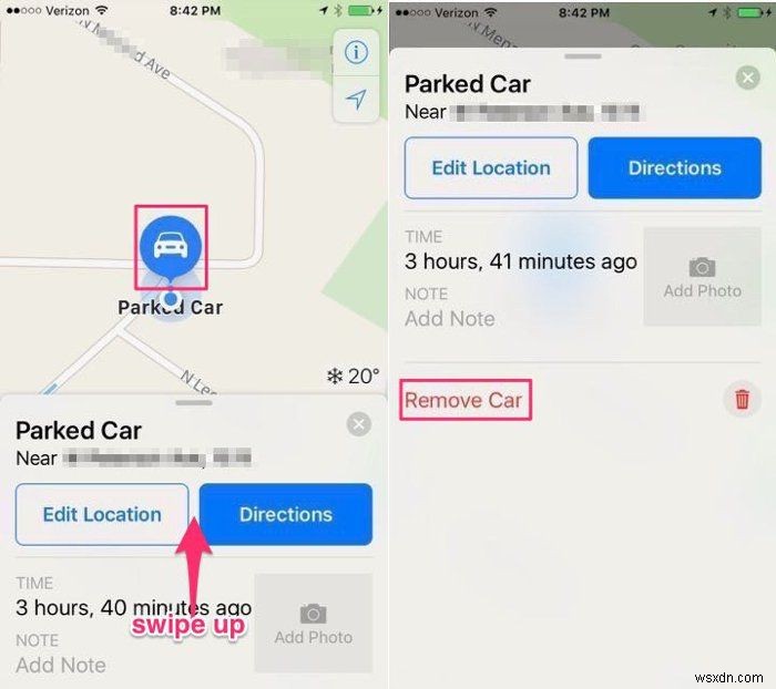 iOS10で車を駐車した場所を見つける方法 