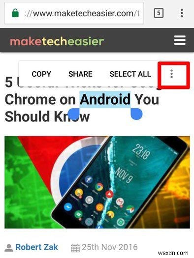 あなたが知っておくべきAndroid上のGoogleChromeのための5つの便利なトリック 