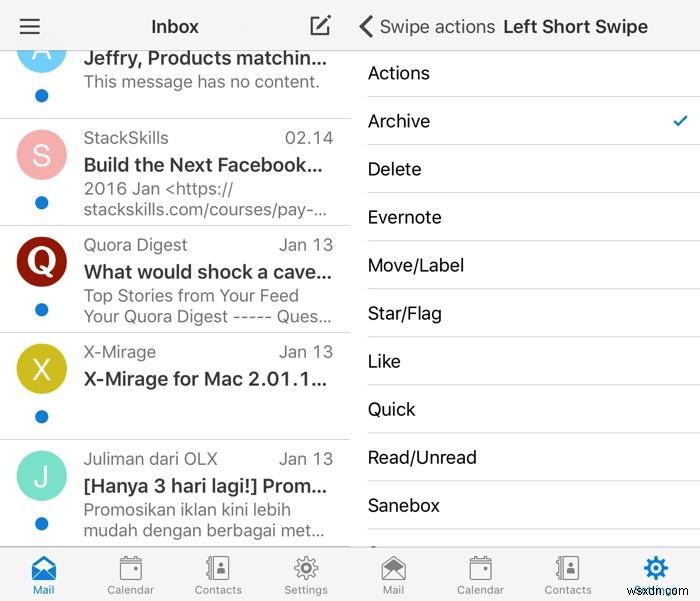 iOSのメールボックスメールアプリの8つの選択肢 