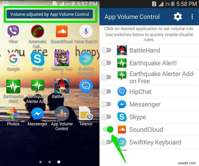 Androidでさまざまなアプリに特定の音量を設定する方法 