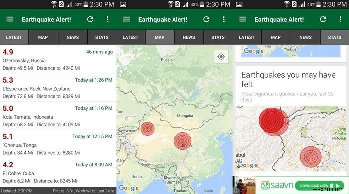 これらの4つのアプリで地震の早期警告を取得 