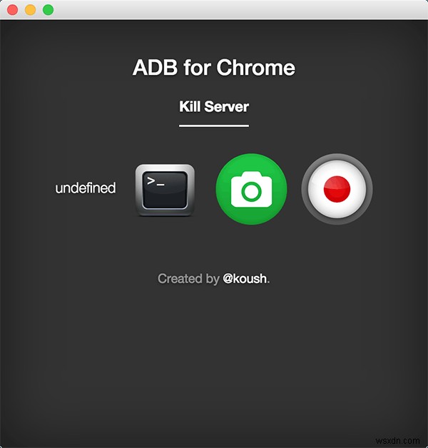 ChromeからAndroidデバイスにADBコマンドを簡単に送信 