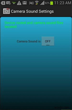 Androidでカメラのシャッター音を無効にする方法 
