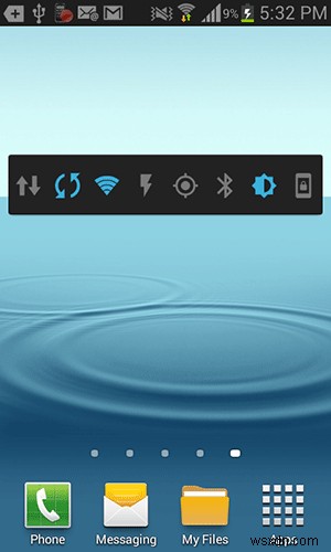 Androidデバイスのホーム画面から設定をすばやく切り替える方法 