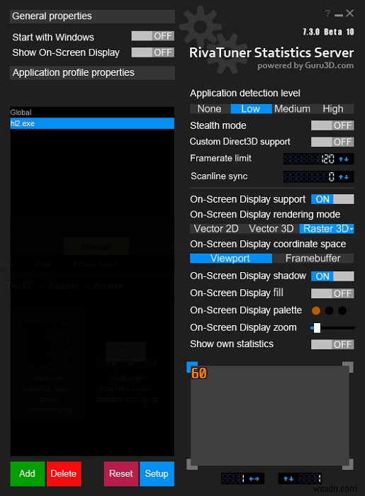 RivaTunerでスキャンライン同期とキャップFPSを使用する方法 