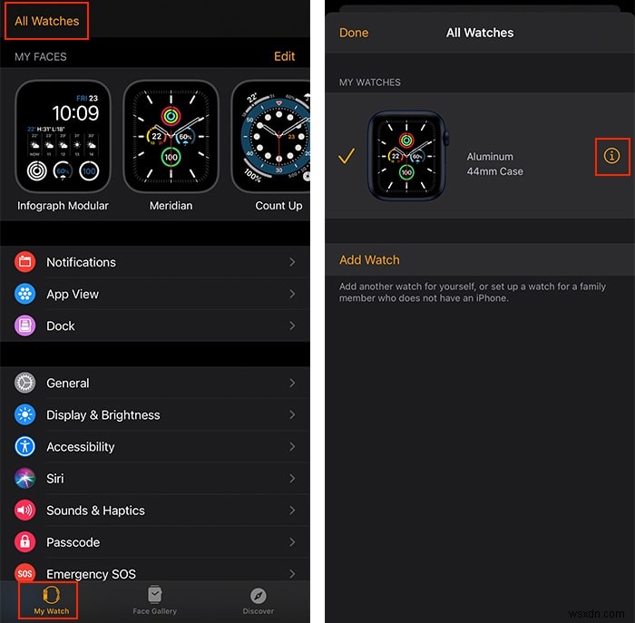 AppleWatchのペアリングを解除して消去する方法 