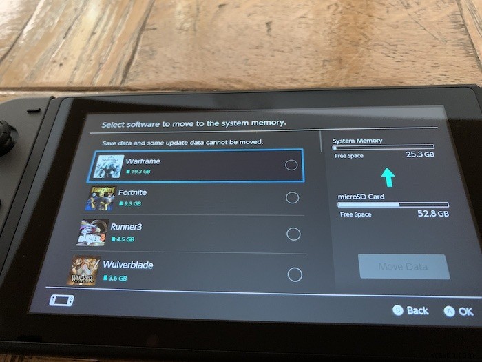 NintendoSwitchゲームをSDカードに移行する方法 