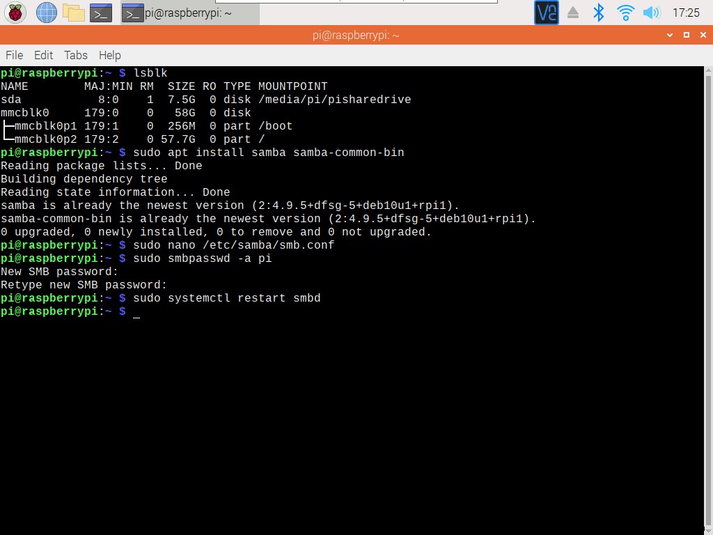RaspberryPiを使用してNASサーバーを構築する方法 
