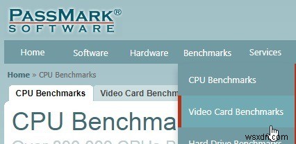 さまざまなプロセッサやグラフィックカードを簡単に比較する方法 