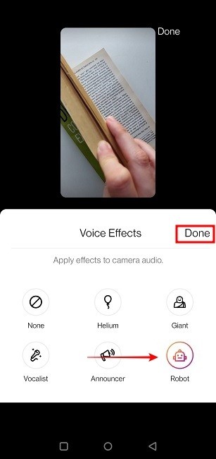 Instagramのリールに音声と関連する効果を追加する方法 