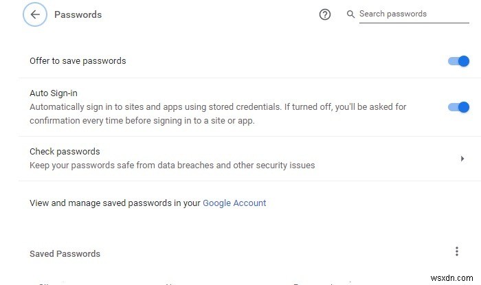 ドットの代わりにブラウザでパスワードを表示する方法 
