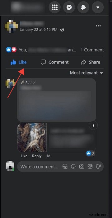 Facebookでコメント、いいね、リアクションを削除する方法 