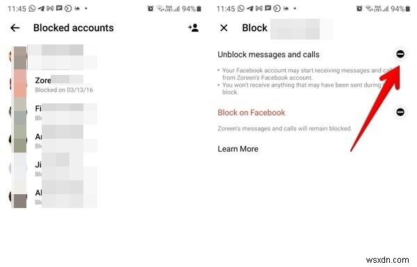 Facebook、Instagram、WhatsApp、およびその他のアプリで誰かをブロックする方法 