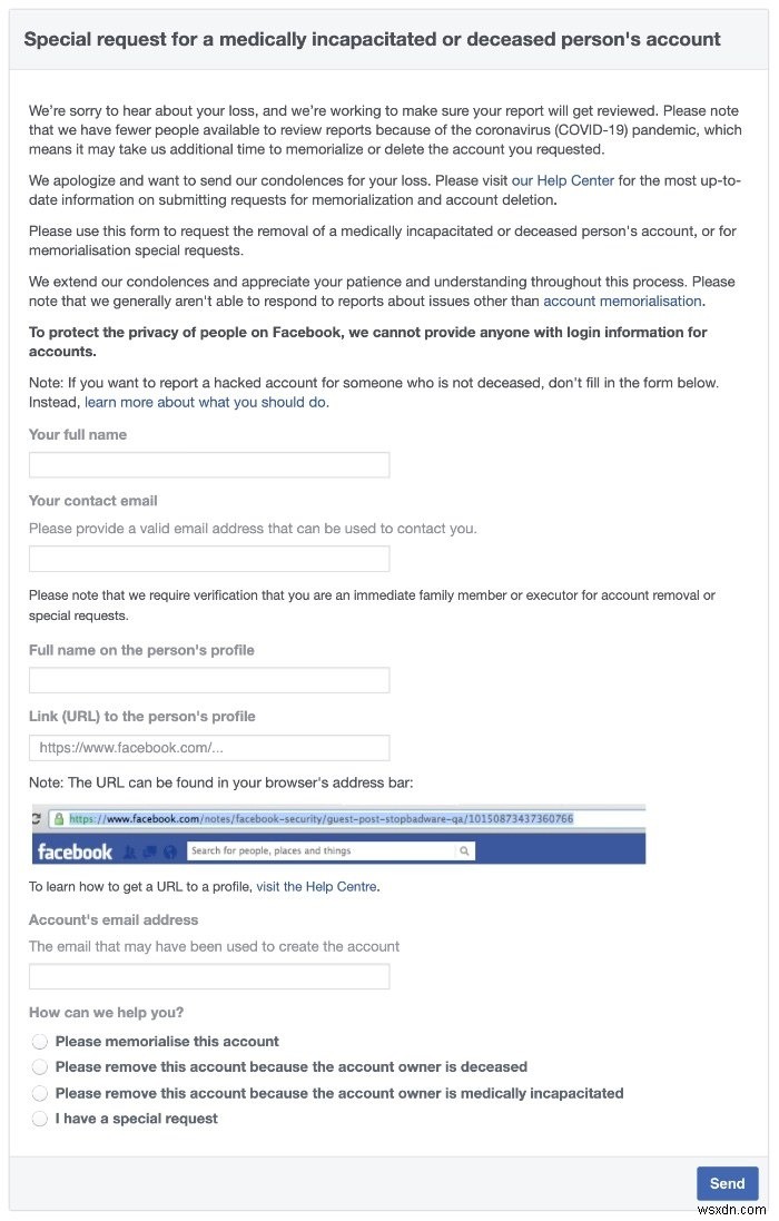 Facebookのレガシー連絡先を設定してアカウントをメモリアル化する方法 