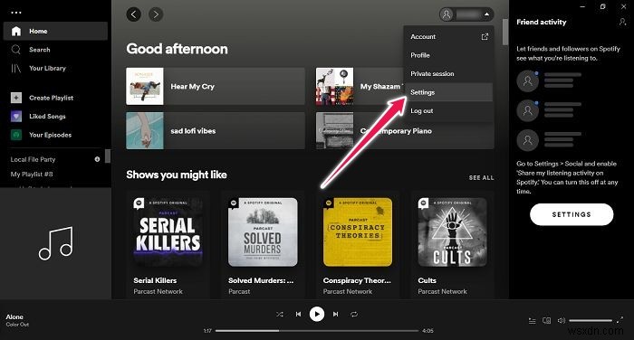 音楽とローカルファイルをSpotifyにアップロードする方法 