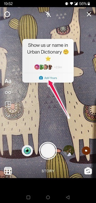 Instagramストーリーで「AddYours」ステッカーを使用する方法 
