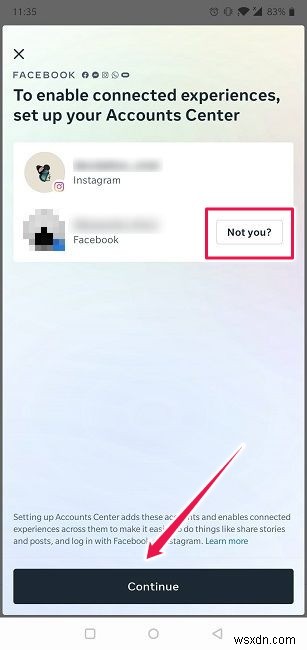 FacebookからInstagramアカウントをリンクまたはリンク解除する方法 