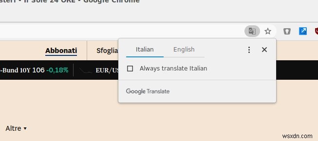 GoogleChromeでWebページを簡単に翻訳する方法 