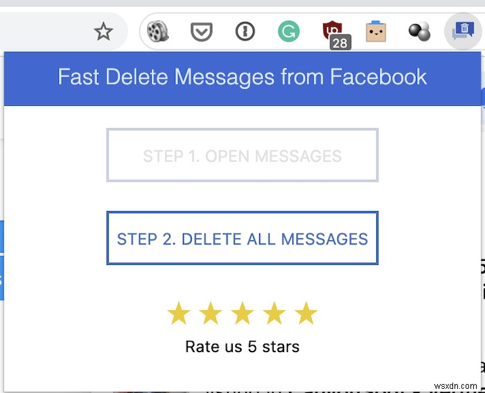 FacebookMes​​sengerからメッセージを一括削除する方法 