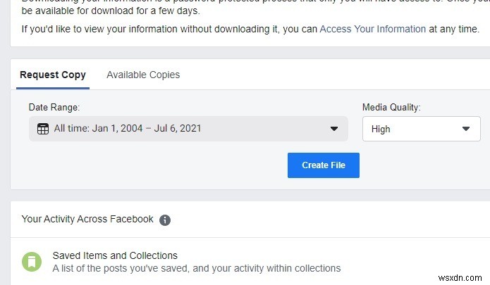 保管のためにFacebookのチャット履歴をダウンロードする方法 