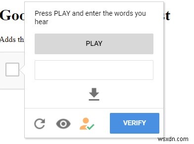 GoogleReCAPTCHA画像をバイパスする方法 