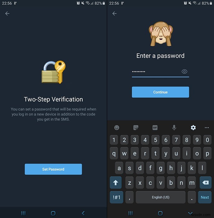Telegramアプリで2段階認証を有効にする方法 
