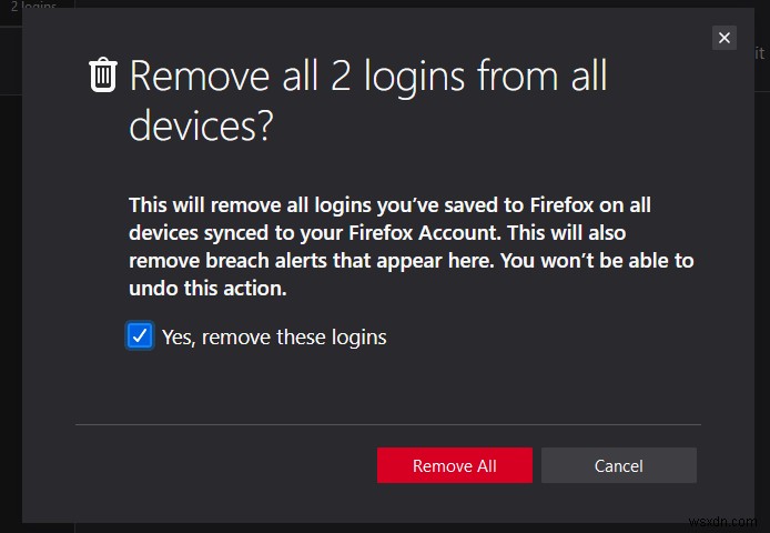 Firefoxで保存したパスワードをエクスポートおよび削除する方法 